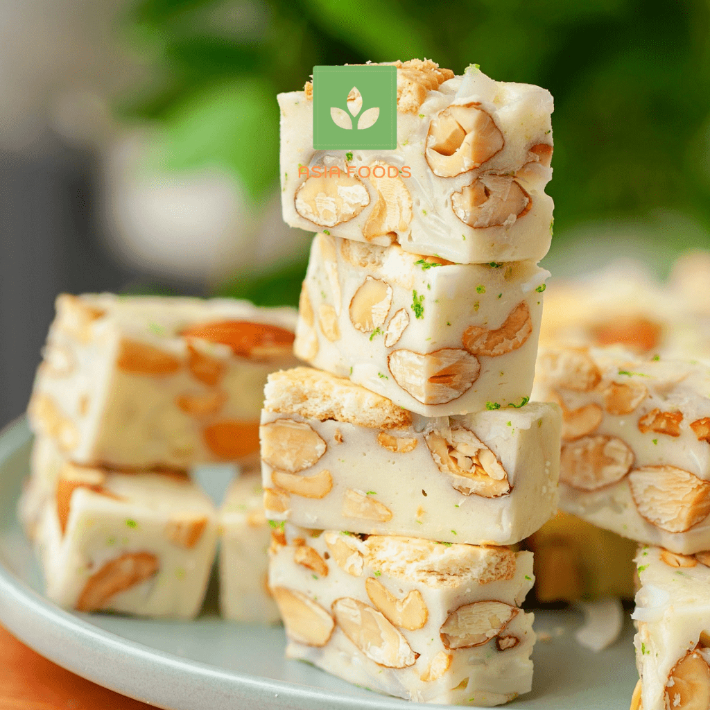 Kẹo Nougat ăn kiêng/ giảm cân, kẹo hạt dinh dưỡng. hộp 300g.