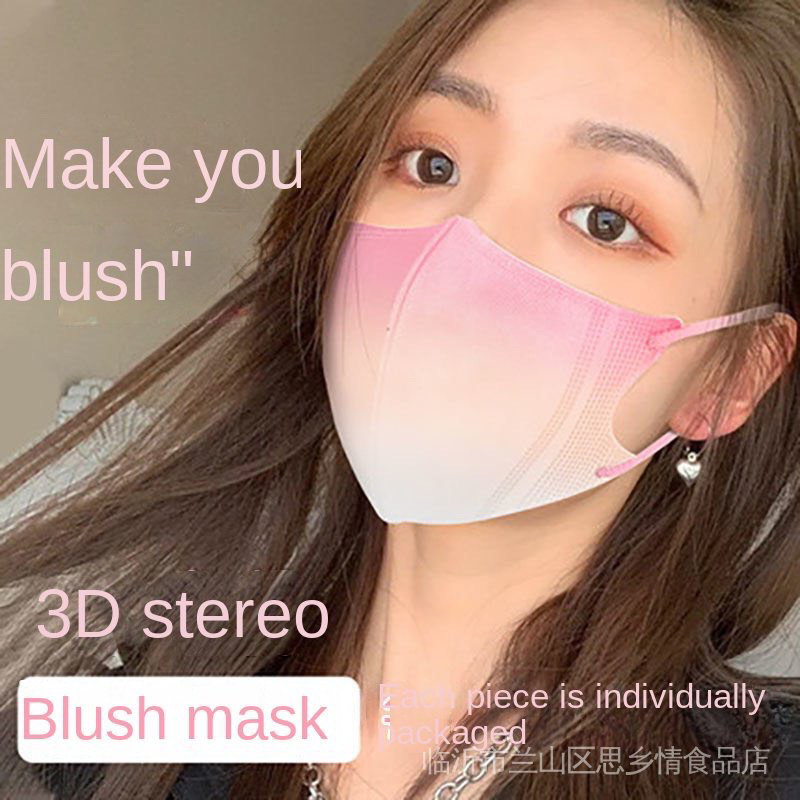 Khẩu trang Pastel Omber 3 lớp gam màu siêu dễ thương cho ai thích màu hồng