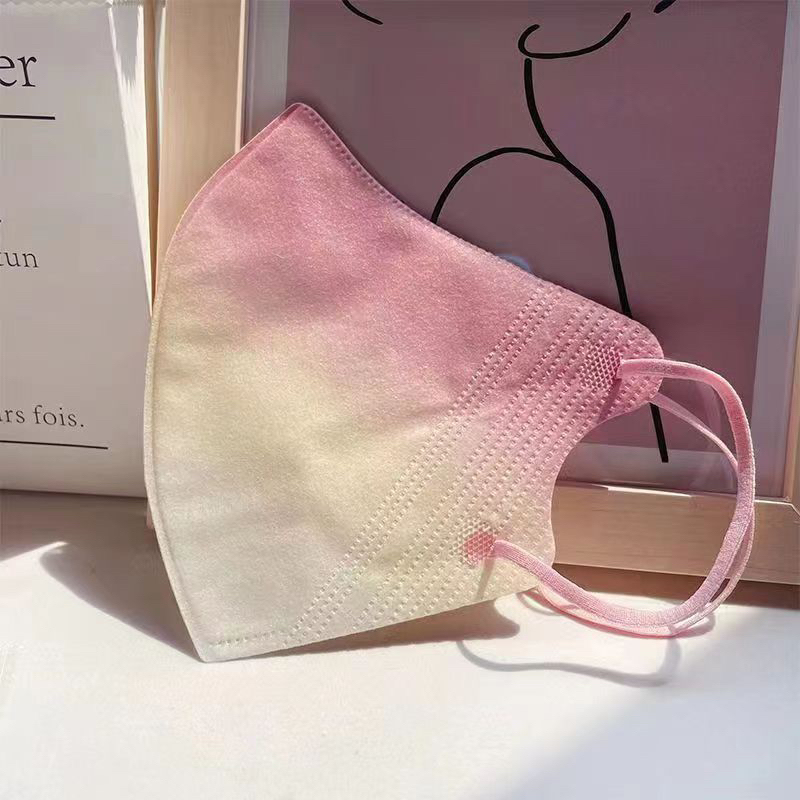 Khẩu trang Pastel Omber 3 lớp gam màu siêu dễ thương cho ai thích màu hồng