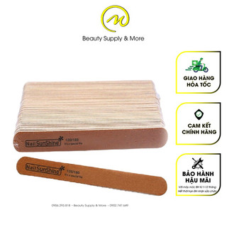 Set 5 dũa móng nâu sunshine/o.p.i - dũa móng tay thật lõi gỗ 120/180-100/120