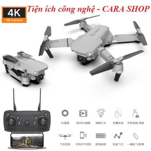 Máy bay ghi hình flycam E88 Pro Camera kép - phiên bản mới nhất 2023