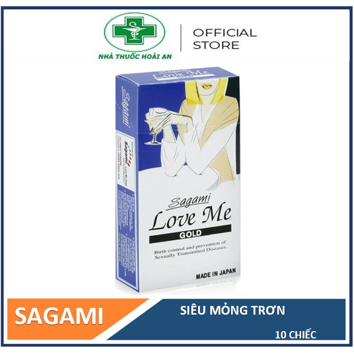 Bao cao su siêu mỏng Sagami Love me Gold 10 chiếc