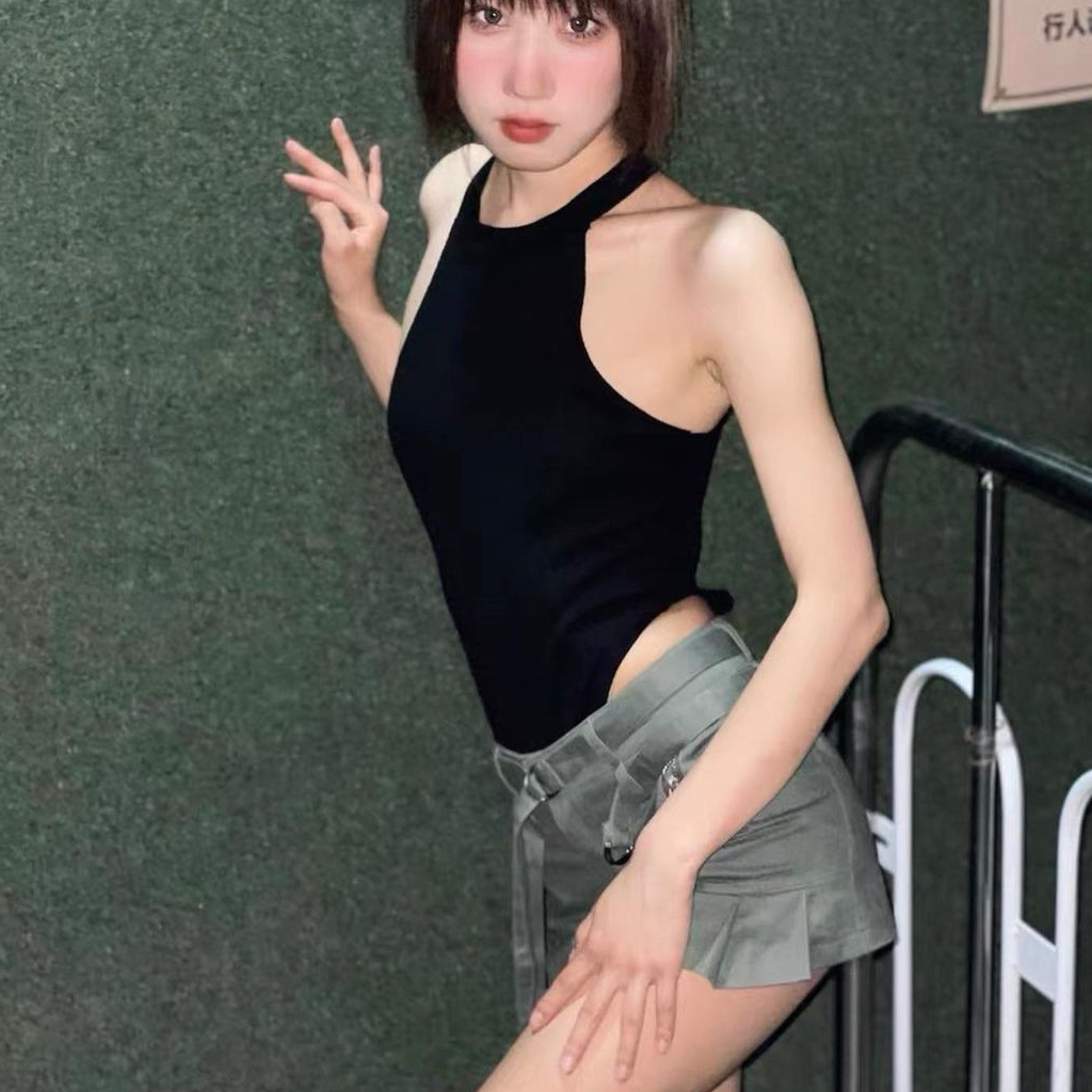 Bodysuit Nữ Thun Gân Trơn Sát Nách Sexy Co Giãn, Jumpsuit Đen Thấm Hút Dễ Mặc Basic Trendy AdorablexBeautiful