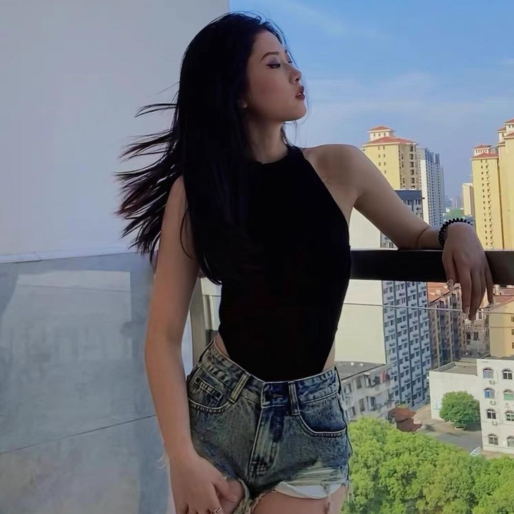 Bodysuit Nữ Thun Gân Trơn Sát Nách Sexy Co Giãn, Jumpsuit Đen Thấm Hút Dễ Mặc Basic Trendy AdorablexBeautiful