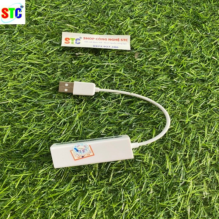 Đầu chuyển USB ra Lan 2.0 - Cáp chuyển USB sang đầu cắm dây mạng, Bộ chuyển đổi USB ra LAN RJ45 USB 2.0 to fast Ethernet