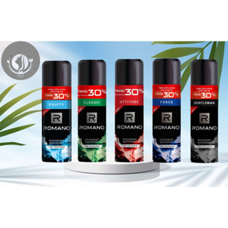 [Tặng 30%] Xịt khử mùi toàn thân ngăn mồ hôi và mùi cơ thể Romano Attitude/Gentleman/Force/Classic/Equity 195ml.
