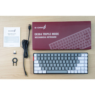 Bàn phím cơ E-Dra EK384 3 Mode (Wireless / Bluetooth / Type C) (Hàng chính hãng)
