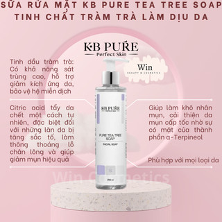 Sữa rửa mặt KB Pure Tea Tree Soap tinh chất tràm trà