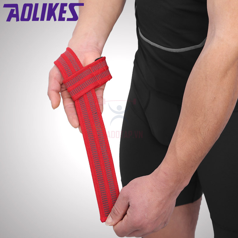 Dây Kéo Lưng Tập Gym Lifting Straps AOLIKES A-7635