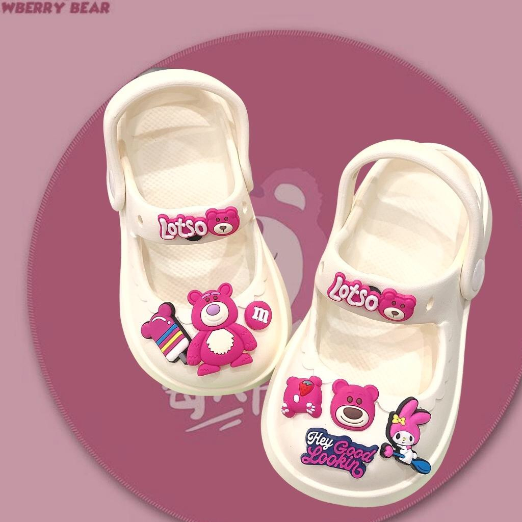 Dép Cho Bé Sục Bé Gái Bé Trai Cross Crocs BS080 Dép Sục Trẻ Em Có Quai Nhẹ Êm Chống Trơn BabyShoes