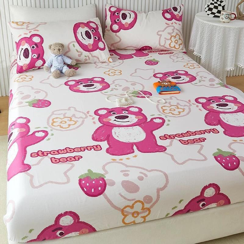 bộ ga 3 món cotton giá cực rẻ mẫu hot,bộ ga giường,drap nệm cotton siêu tiện lợi