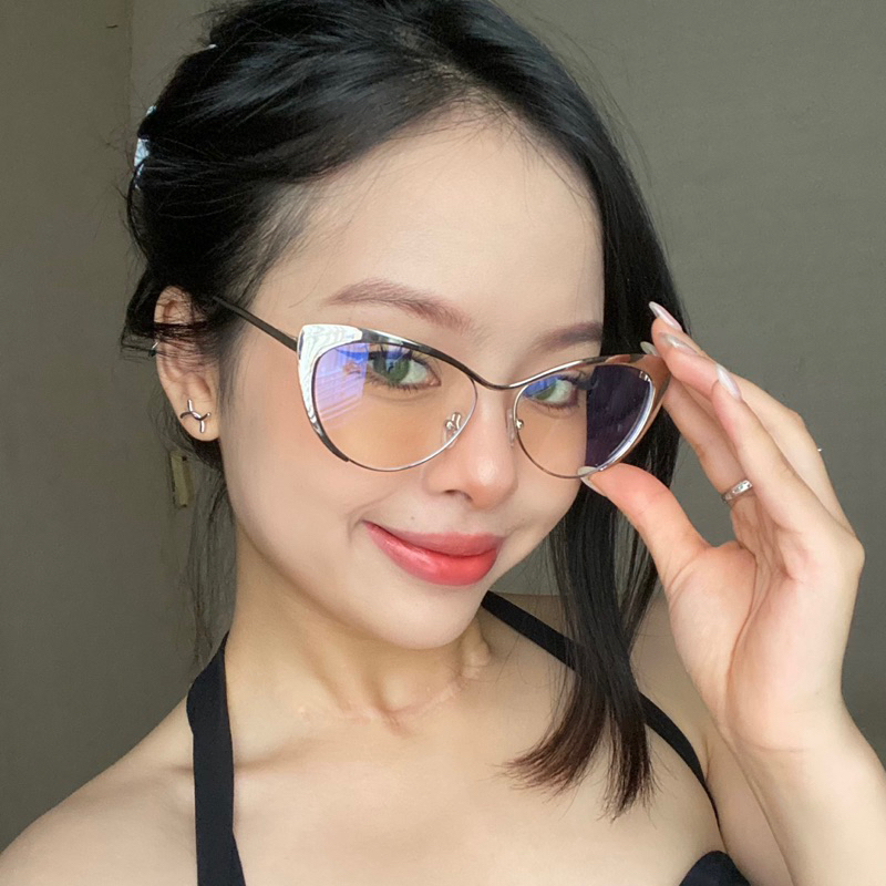 L PRE-ORDERI Gọng kính mắt mèo kim loại