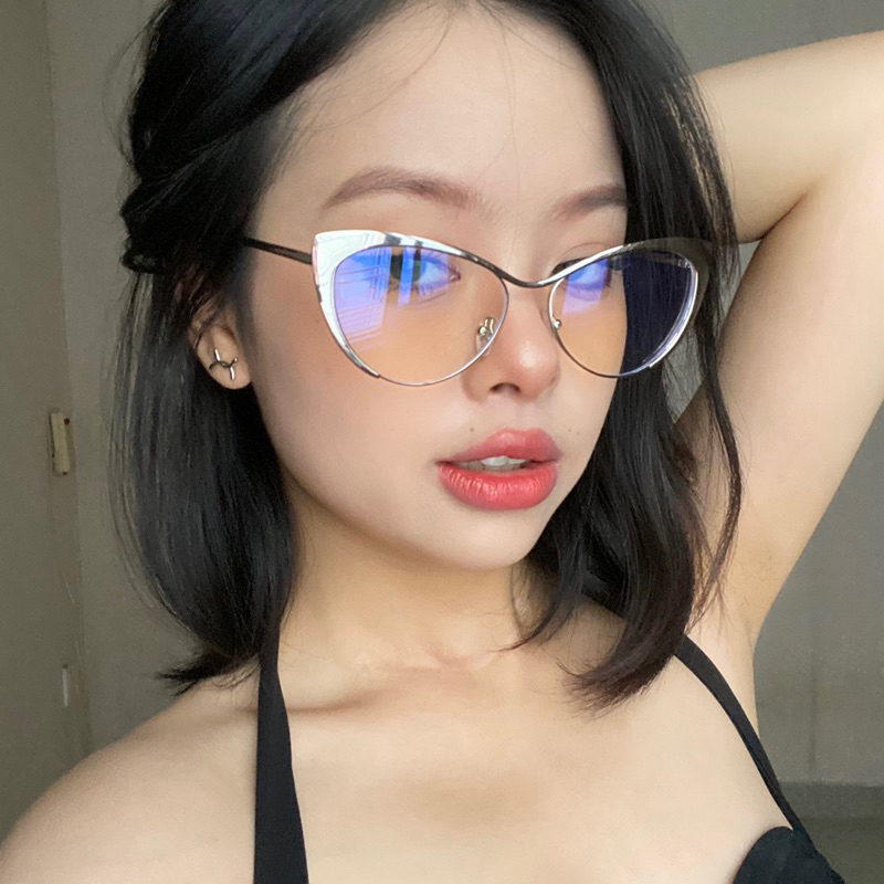 L PRE-ORDERI Gọng kính mắt mèo kim loại