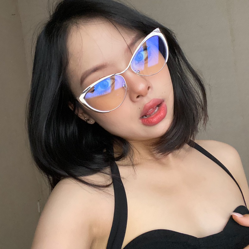 L PRE-ORDERI Gọng kính mắt mèo kim loại