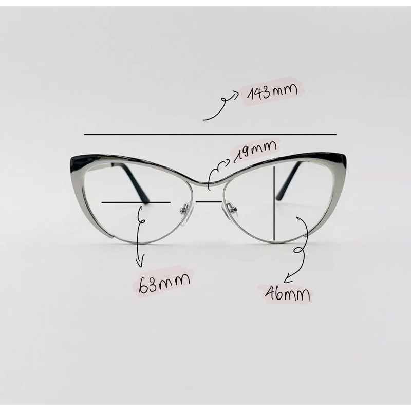 L PRE-ORDERI Gọng kính mắt mèo kim loại