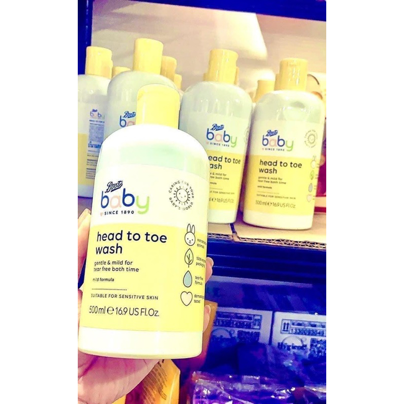 Sữa Tắm Gội Toàn Thân Baby Boots Cho Bé 2 in 1 Thái Lan 500ml