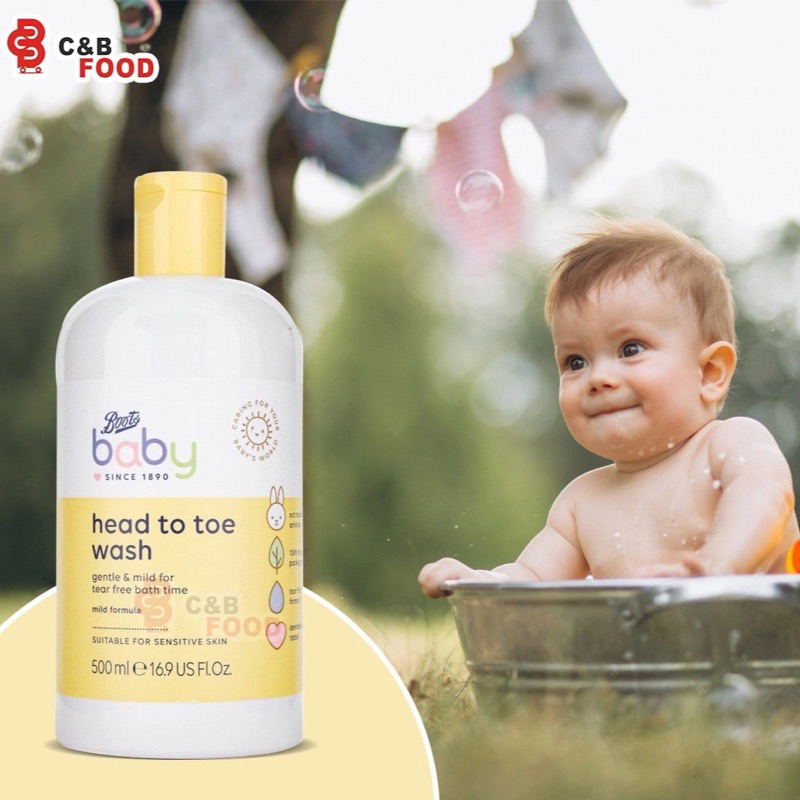 Sữa Tắm Gội Toàn Thân Baby Boots Cho Bé 2 in 1 Thái Lan 500ml