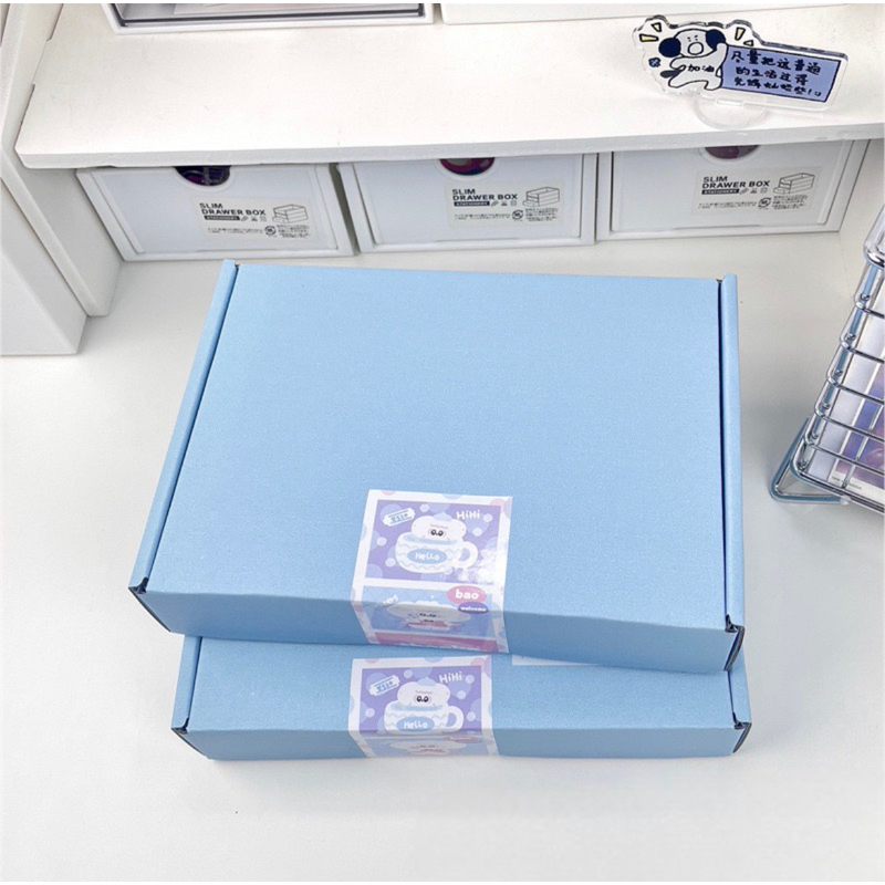 Hộp carton nắp gập gói hàng size 20x13x3cm