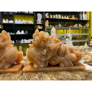 Tỳ Hưu May Mắn Đá Vân Gỗ