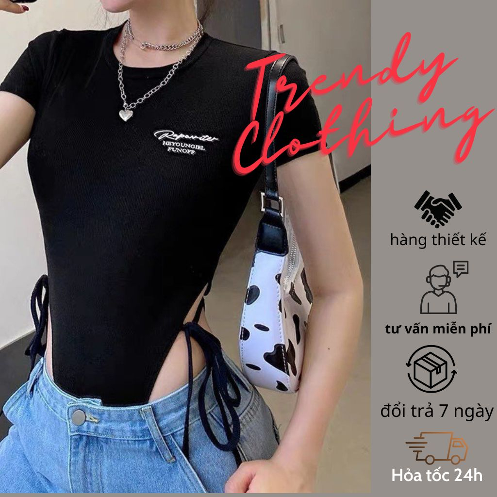 Jumsuit, Body suit, basic dễ phối các phụ kiện khác cắt xẻ sexy nhưng kín đáo Trendy Clothing