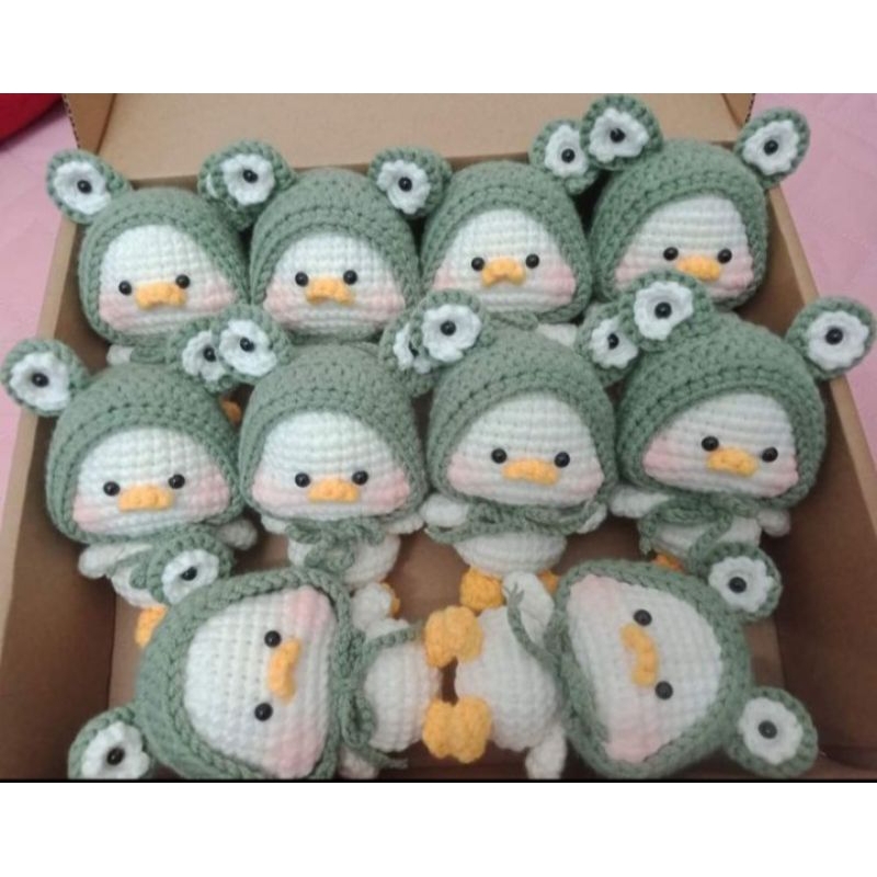 Bé vịt đan len siêu cute, hàng handmade cực xịn xò, giá cả siêu rẻ, nhìn là mê liền