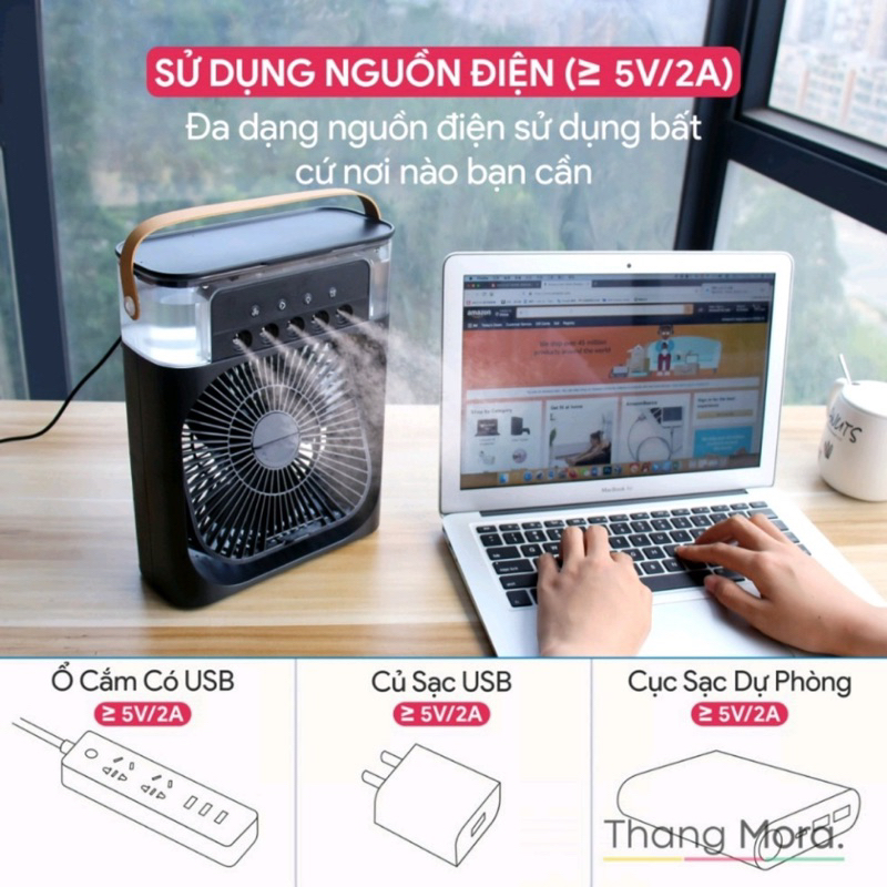 Quạt điều hoà mini để bàn, quạt phun sương mini để bàn