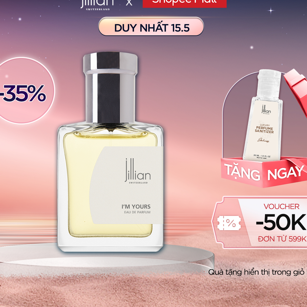 Nước hoa Jillian Nữ I'm Yours 15ml - ấm áp, nồng nàn, sâu sắc