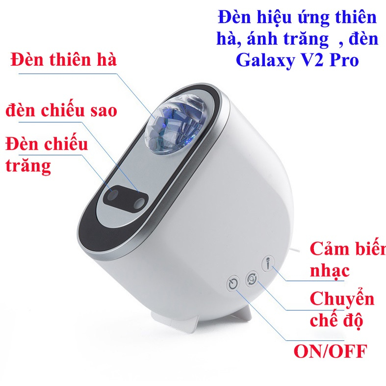 Đèn thiên hà galaxy V2 Pro Đèn kết hợp 4 màu trang trí nhà cửa phòng bay- Đèn kèm loa bluetooth nghe nhạc | BigBuy360 - bigbuy360.vn