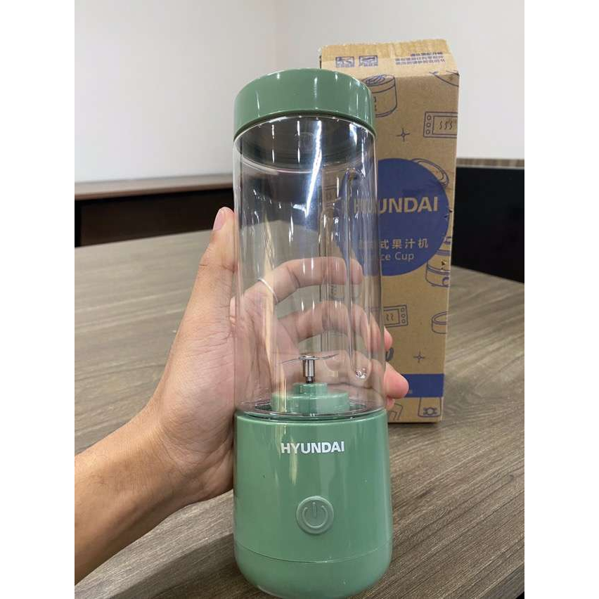 Máy Xay Sinh Tố Cầm Tay Mini HYUNDAI - Máy Xay Đa Năng Sạc Tích Điện 4 Lưỡi