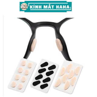 Tấm đệm mũi chống  trượt mắt kính miếng đệm mũi HAHA  sét 4 cặp miếng dán mềm mại chống thâm mũi, chống trễ khi đeo kính
