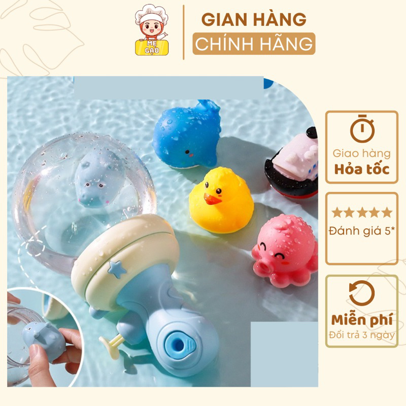 Súng bắn nước phát sáng cho bé chất liệu nhựa ABS cao cấp bền bỉ giữ màu an toàn với bé - MẸ GẠO