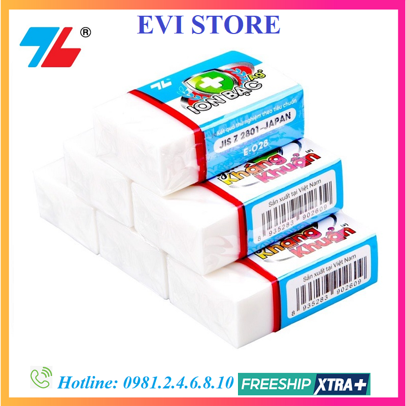 Gôm tẩy xóa chì Điểm 10 E-028 / Tẩy kháng khuẩn Thiên Long E028