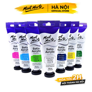 Màu Acrylic Satin Mont Marte tuýp 75ml - Vẽ Trên Mọi Chất Liệu