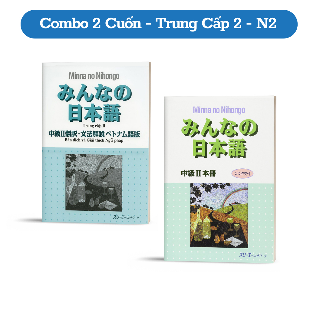 Sách - Combo 3 Cuốn Minna No Nihongo Trung Cấp 2 - Trình Độ N2