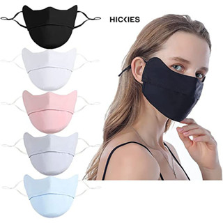 Khẩu Trang Mùa Hè Chống Nắng Chống Tia Uv Dành Cho Nữ, dạng nửa mặt có dây đeo điều chỉnh - hickies
