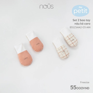 [ Nous ] set 2 đôi bao tay petit sơ sinh