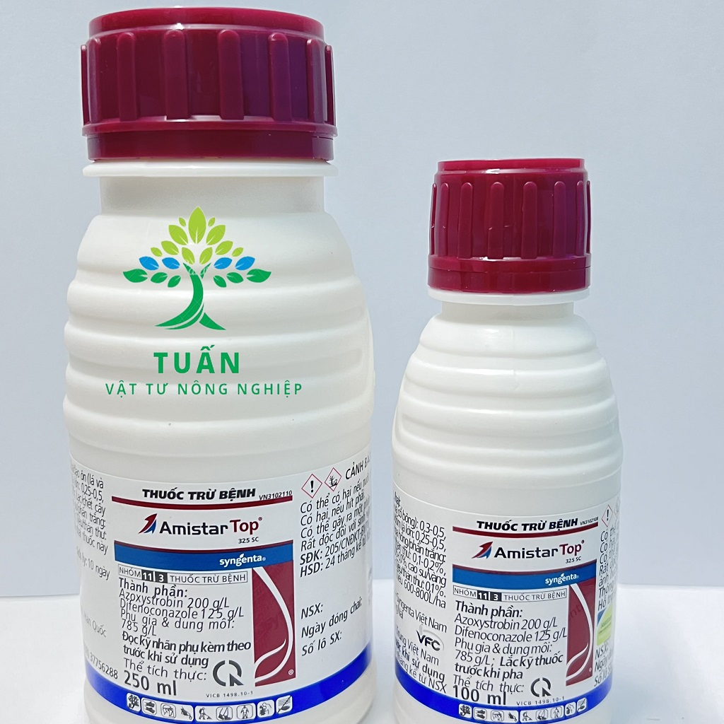 Trừ lem lép, đạo ôn lúa Amistar Top 325SC (Chai 100mL-250mL) Syngenta