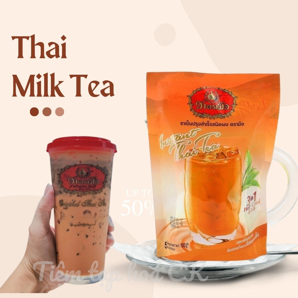 Trà sữa thái ChaTraMue Thái Lan bịch 100g