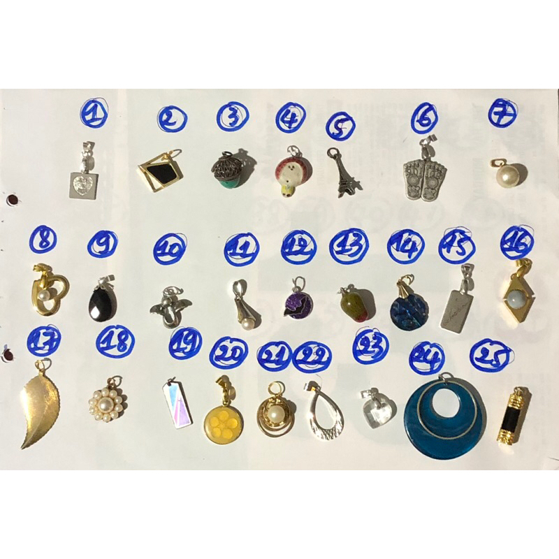 Trang sức si nhật. MẶT DÂY CHUYỀN NHIỀU MẪU đồng giá 10k ms D1
