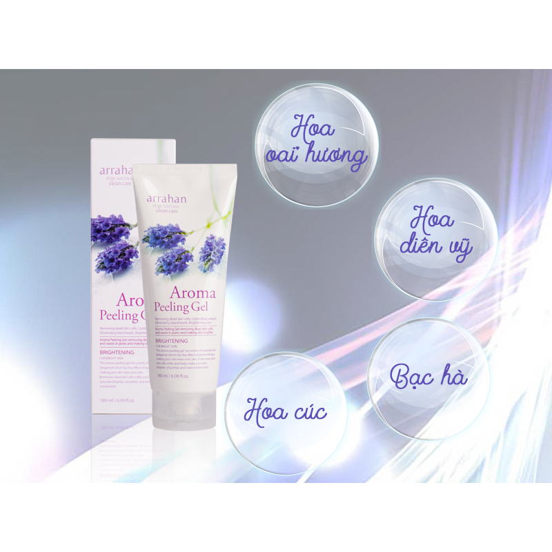 Tẩy da chết Arrahan tẩy da chết mặt dịu nhẹ lành tính 180ml