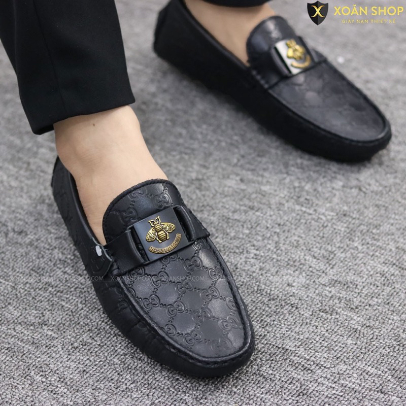 Giầy lười lờ vê mọi dây xanh nam