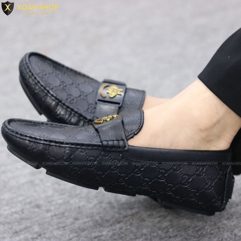 Giầy lười lờ vê mọi dây xanh nam