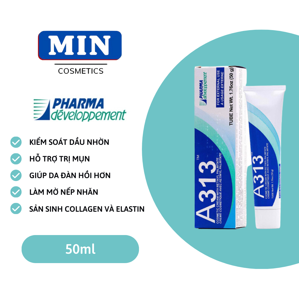 Kem A313 Retinol Chính Hãng Pháp Giúp Chống Lão Hóa, Giảm Mụn, Giảm Thâm 50ML
