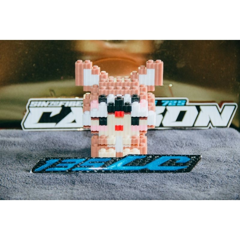 LOGO Dán 135LC Đúc Sợi CarbonFiber Cao Cấp