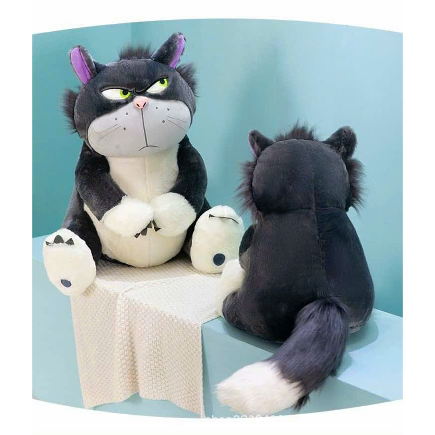 Gấu bông hình mèo hoạt hình Cinderella Lucifer - Mèo Disney Mặt Quạu Quà Tặng Cao Cấp Gấu Bông Unishop