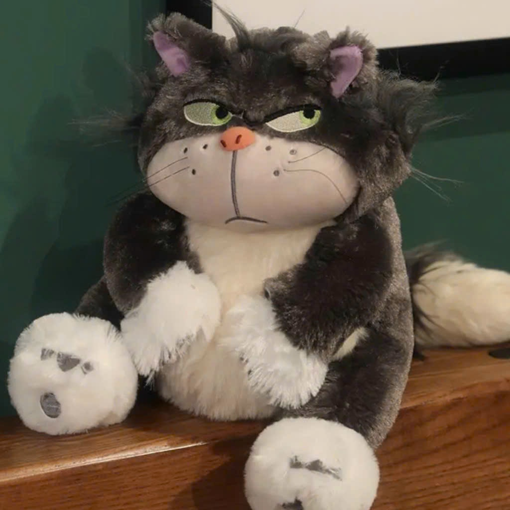 Gấu bông hình mèo hoạt hình Cinderella Lucifer - Mèo Disney Mặt Quạu Quà Tặng Cao Cấp Gấu Bông Unishop