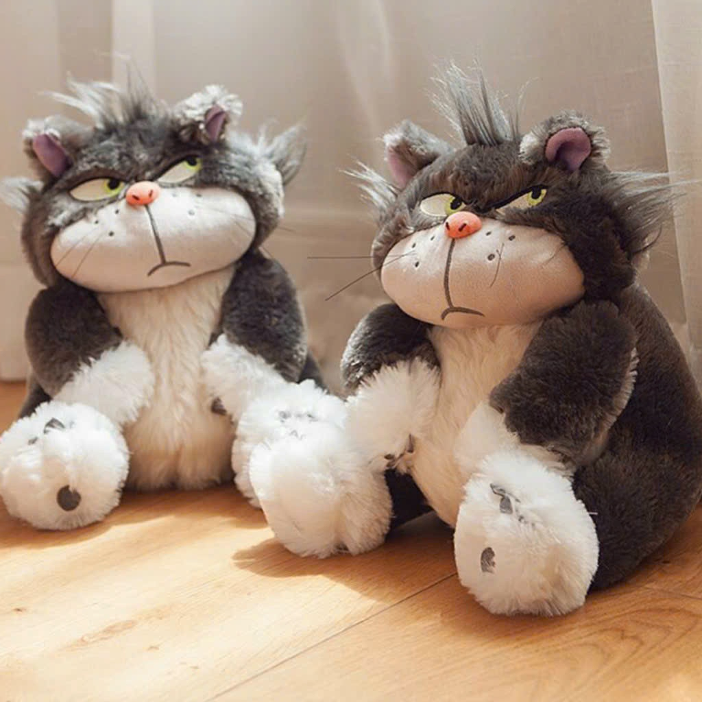 Gấu bông hình mèo hoạt hình Cinderella Lucifer - Mèo Disney Mặt Quạu Quà Tặng Cao Cấp Gấu Bông Unishop