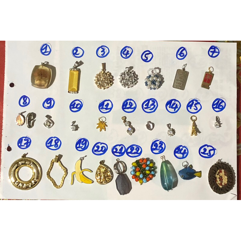 Trang sức si nhật.MẶT DÁY CHUYỀN NHIỀU MẪU đồng giá 10k ms D2