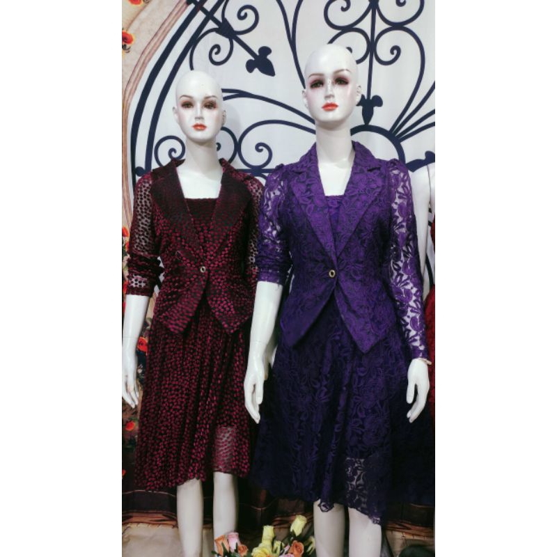 đầm vét ren