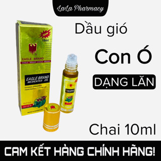 Dầu gió Con Ó EAGLE BRAND dạng lăn màu vàng chai 10ml